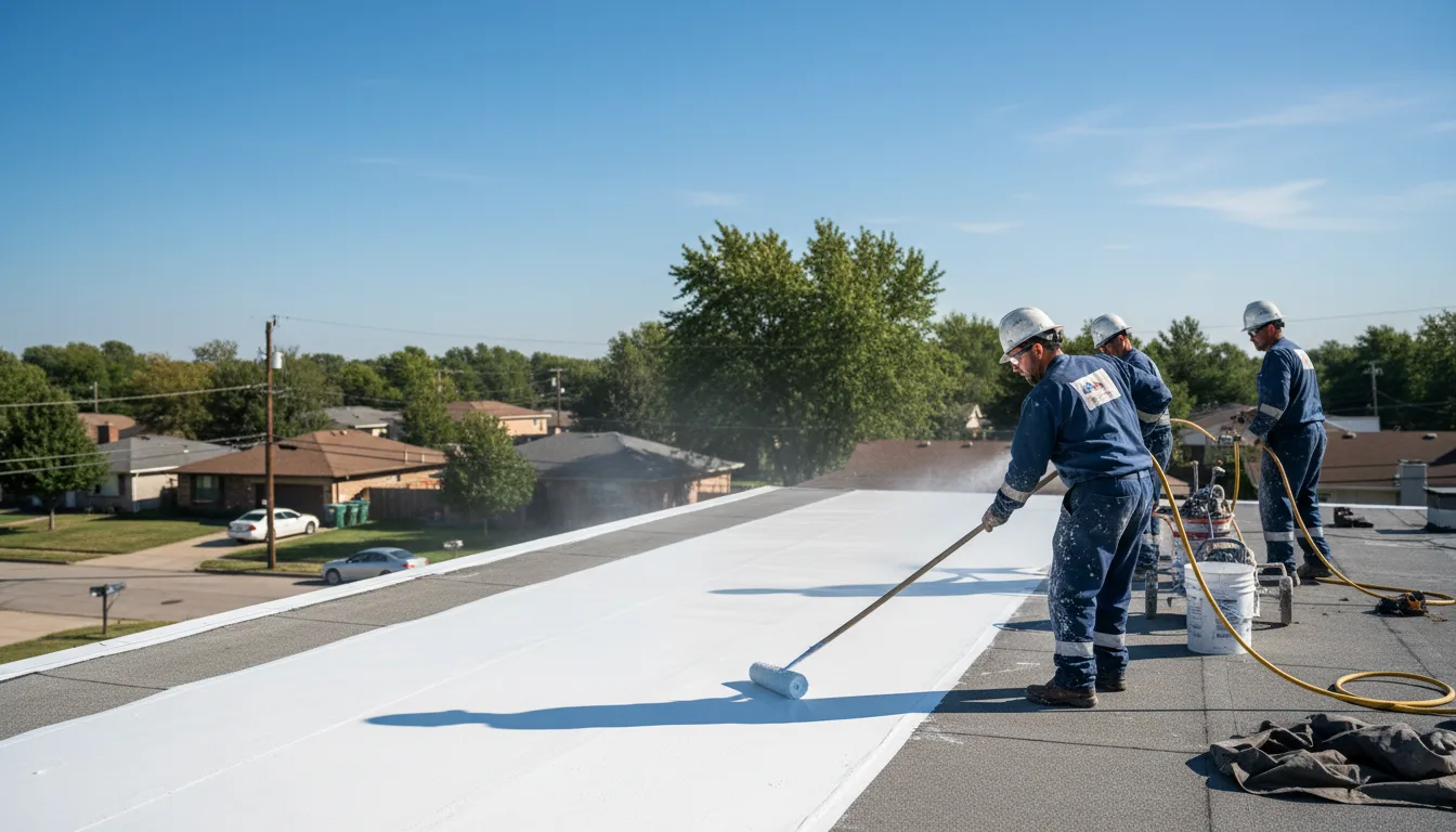 Commercial roof coating in Wernersville, PA near me
